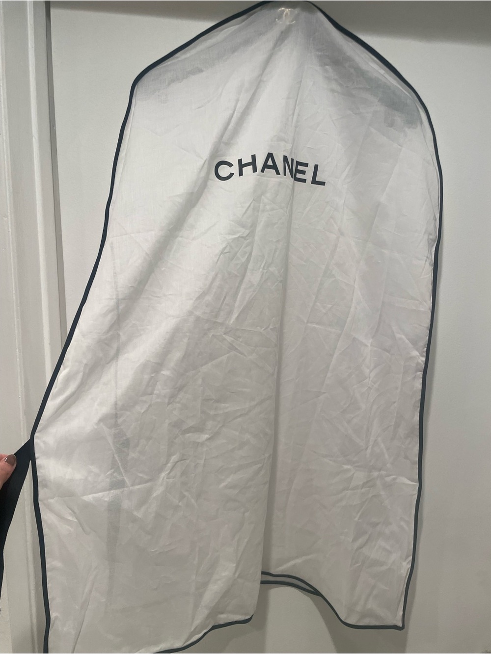 Chanel hanger and garment cover